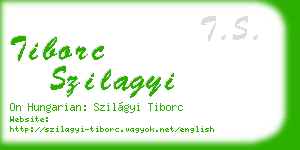 tiborc szilagyi business card